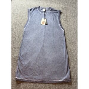 Re/Done Dress Small Muscle Tank Blue Haze Mini Basic Casual